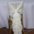 Cheap High-quality Fancy organza chair warp sash wedding chair sashes banquet chair sash